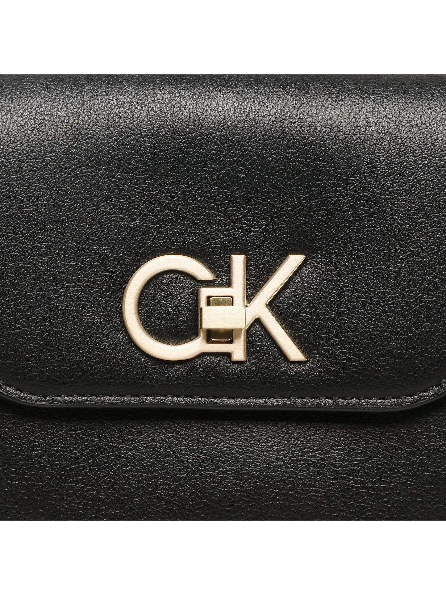 CALVIN KLEIN Geantă Re-Lock Shoulder Bag Md - Negru