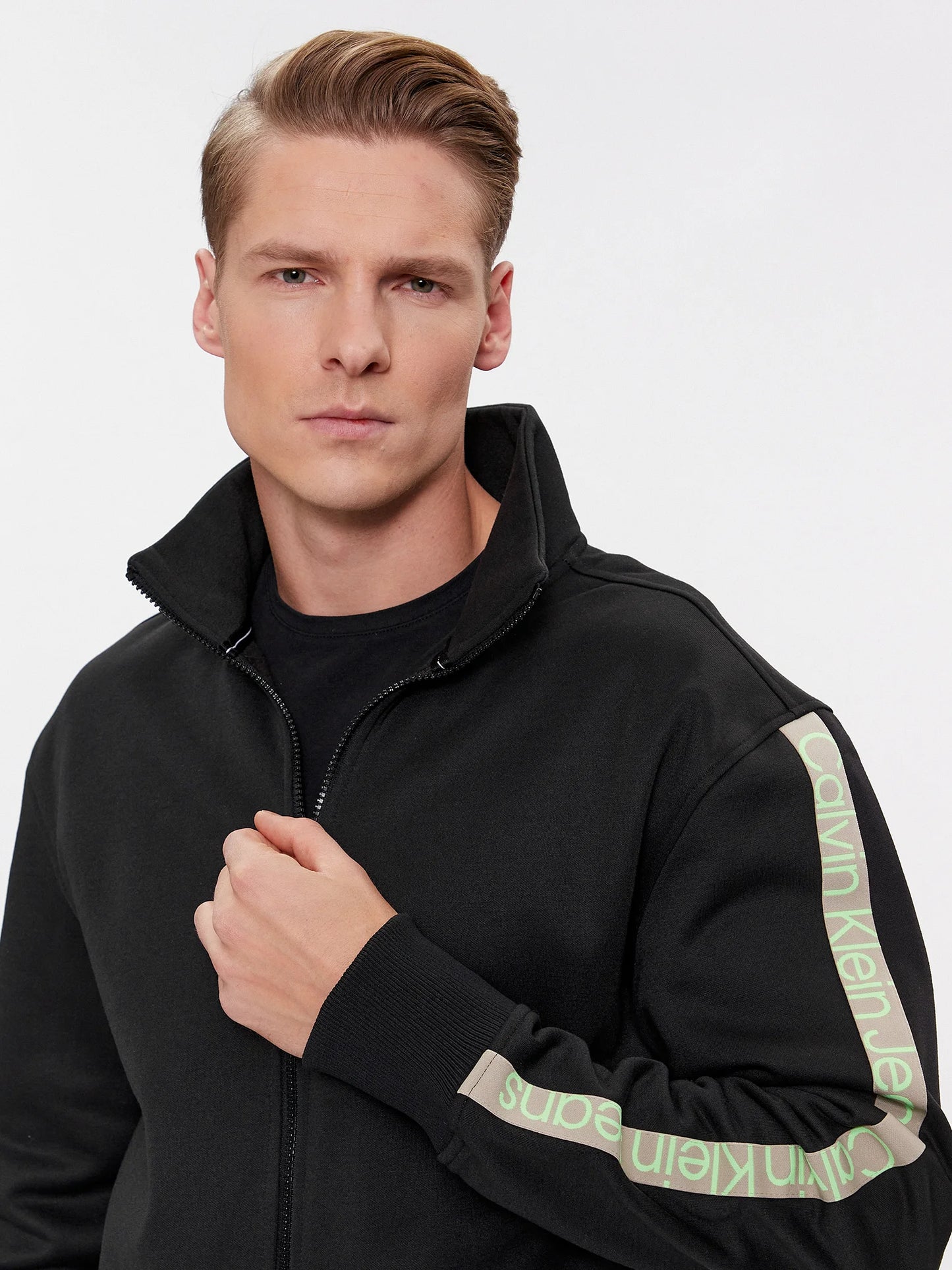 CALVIN KLEIN JEANS Bluză Logo Tape J30J324120 Negru
