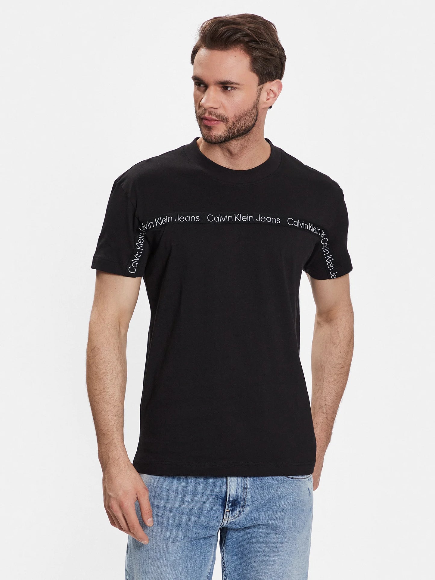 CALVIN KLEIN JEANS Tricou J30J323253 BEH - Negru