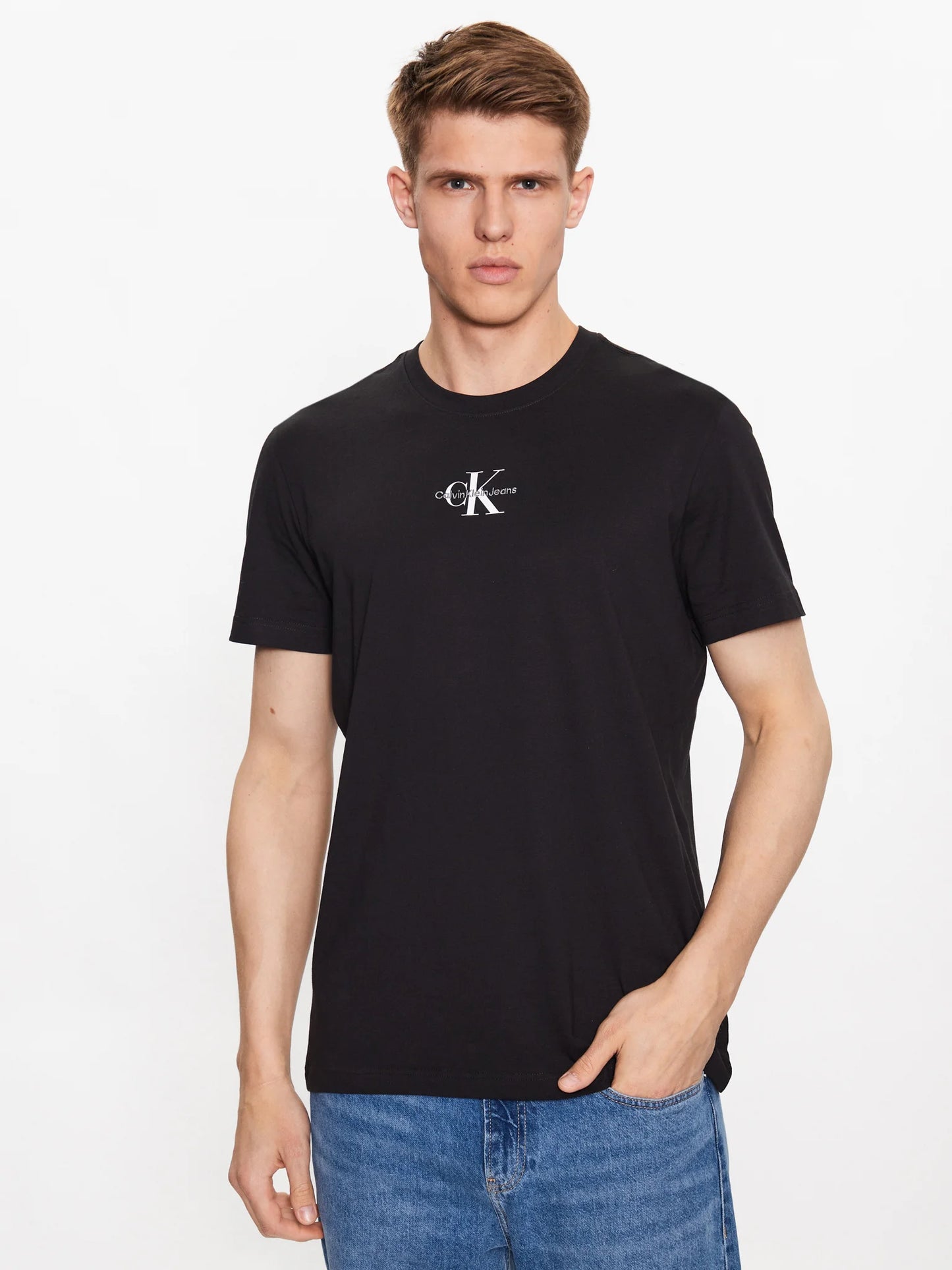 CALVIN KLEIN JEANS Tricou J30J323483 BEH - Negru