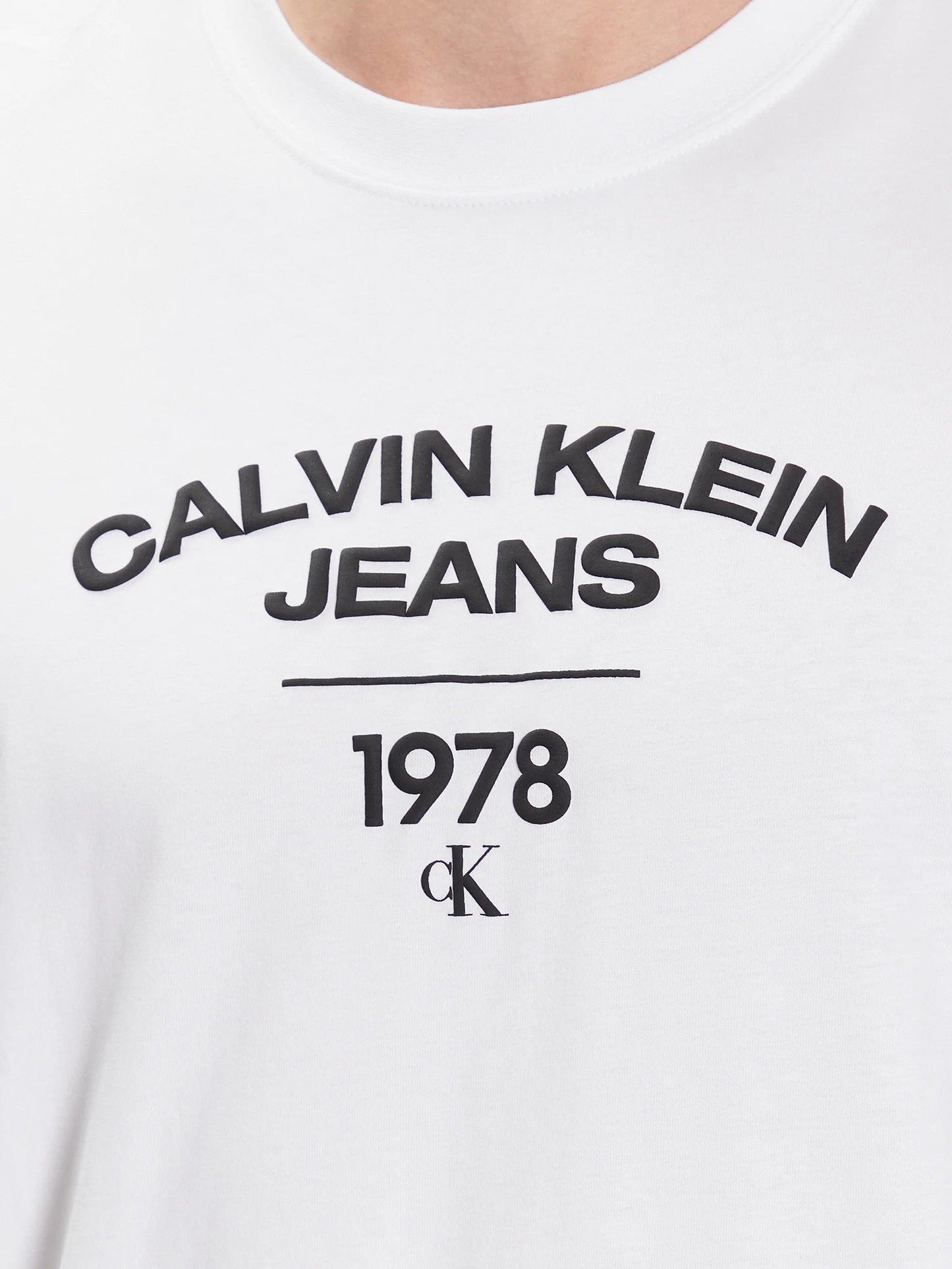 CALVIN KLEIN JEANS Tricou J30J324206 YAF - Alb