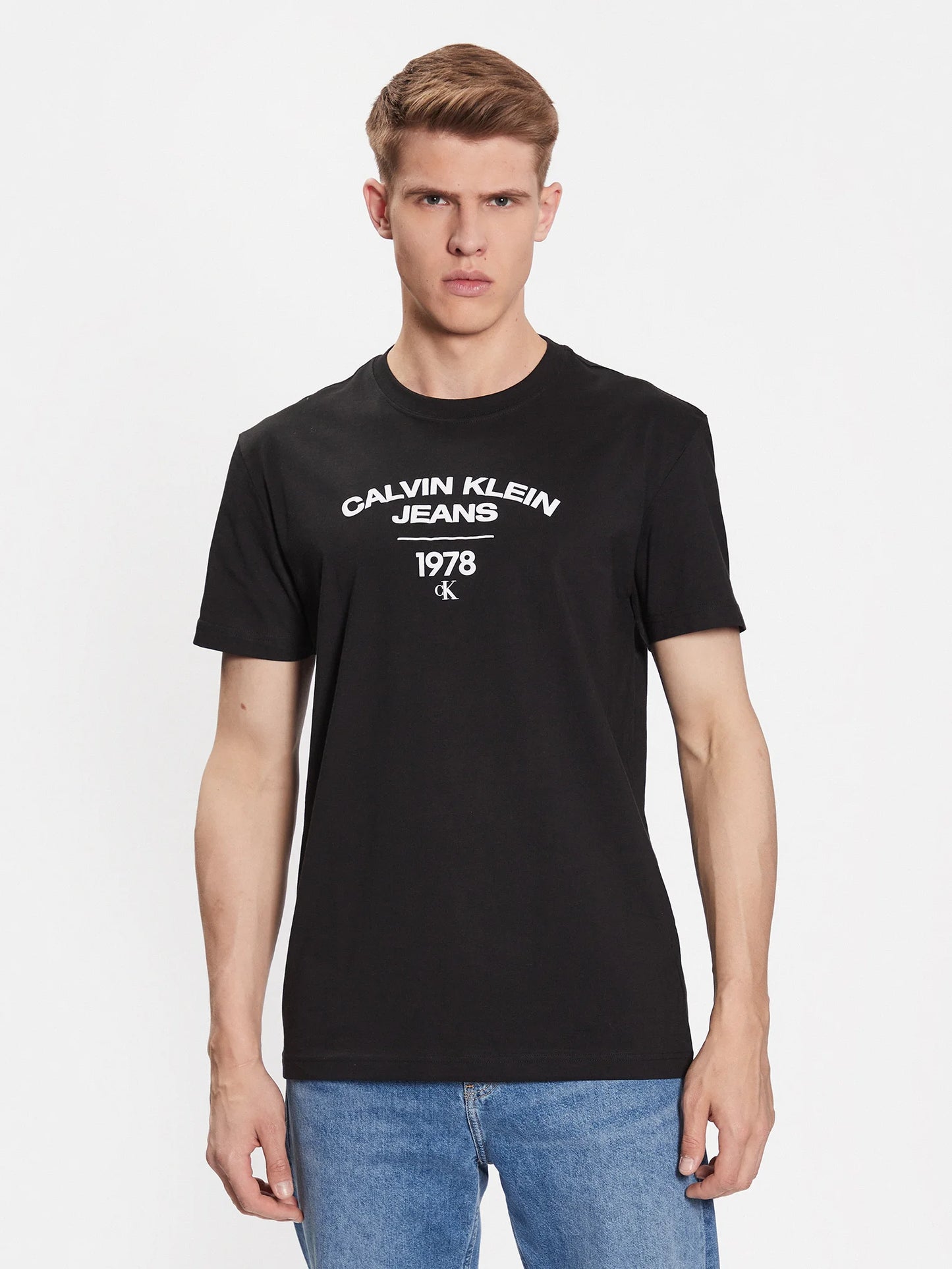 CALVIN KLEIN JEANS Tricou J30J324206 BEH - Negru