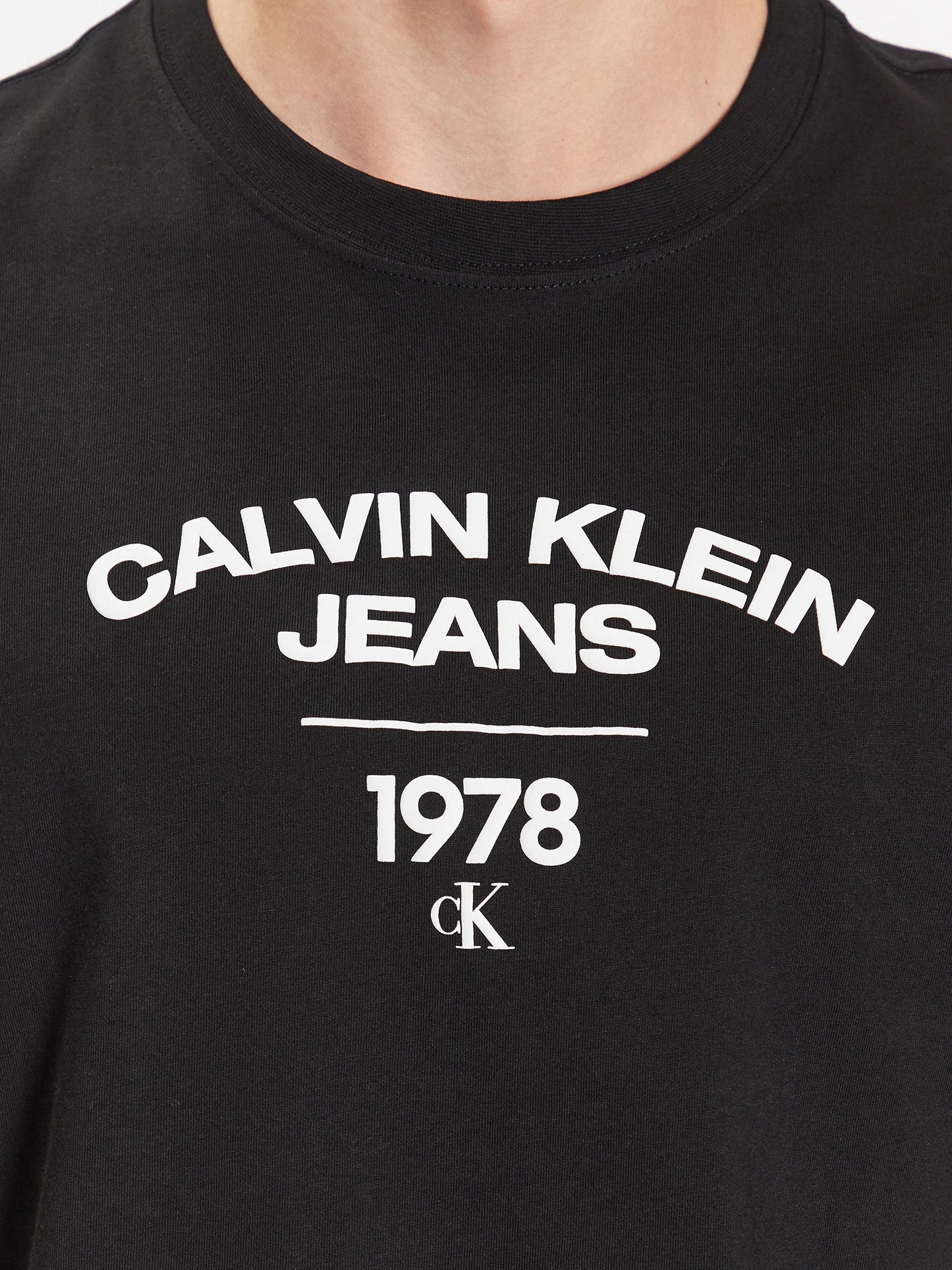 CALVIN KLEIN JEANS Tricou J30J324206 BEH - Negru