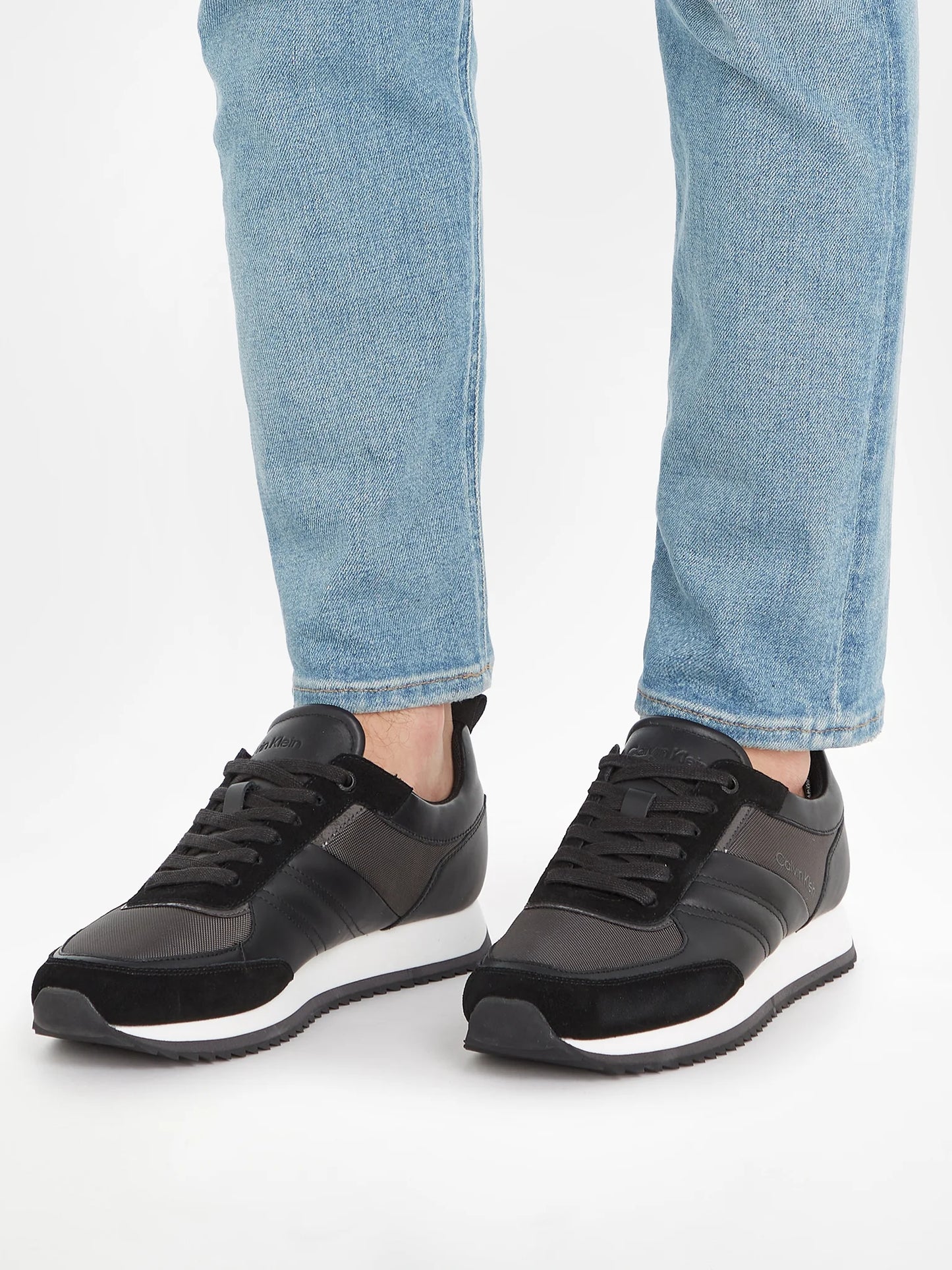 CALVIN KLEIN Sneakers Low Top Lace Up Repr - Negru