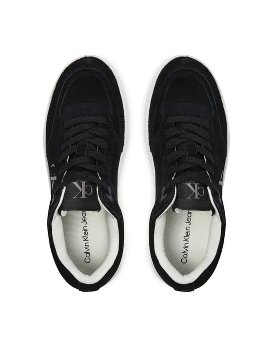CALVIN KLEIN JEANS Sneakers Bold Platf Laceup Low Mg Suede YW0YW01575 Negru