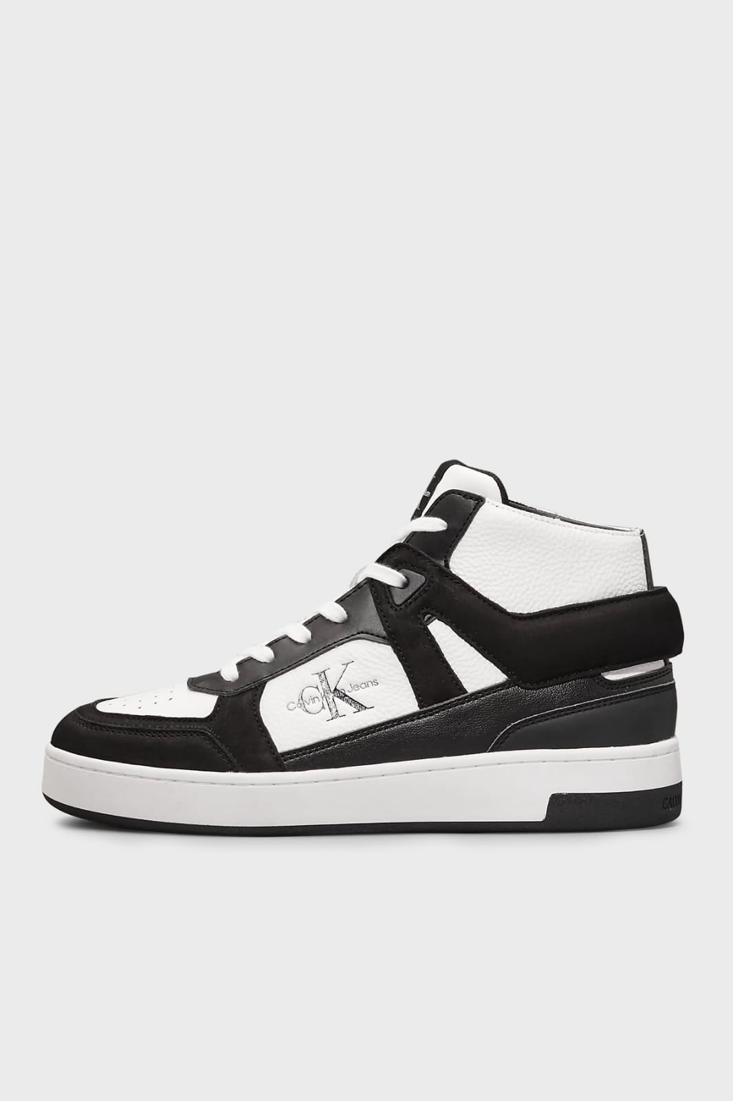 CALVIN KLEIN Basket Cupsole Mid Ml Mix YW0YW01578 Alb/Negru Unisex