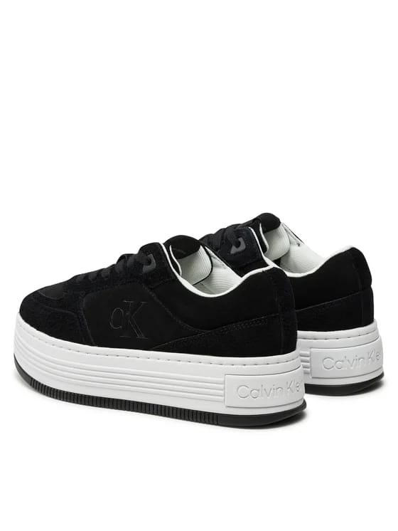 CALVIN KLEIN JEANS Sneakers Bold Platf Laceup Low Mg Suede YW0YW01575 Negru