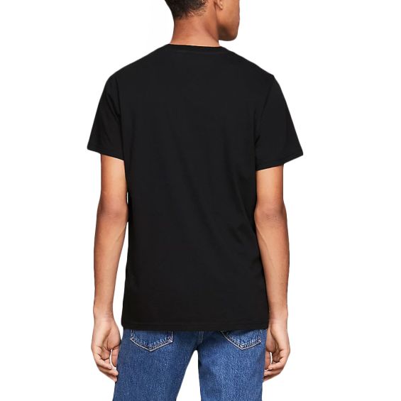 TOMMY JEANS Tricou Essential Graphic - Negru