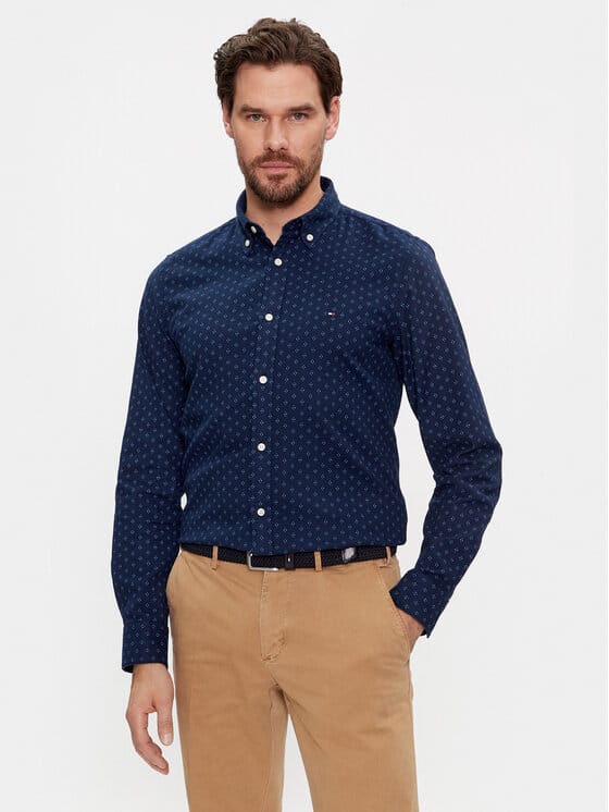 TOMMY HILFIGER Cămașă MW0MW33306 Bleumarin