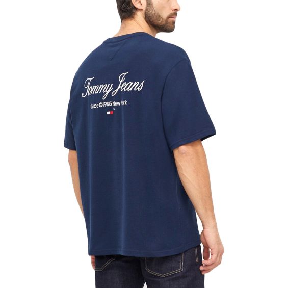 TOMMY JEANS Tricou Oversize - Bleumarin