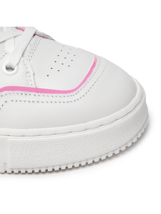 CALVIN KLEIN JEANS Sneakers Chunky Cupsole Laceup Mid YW0YW00691 Alb