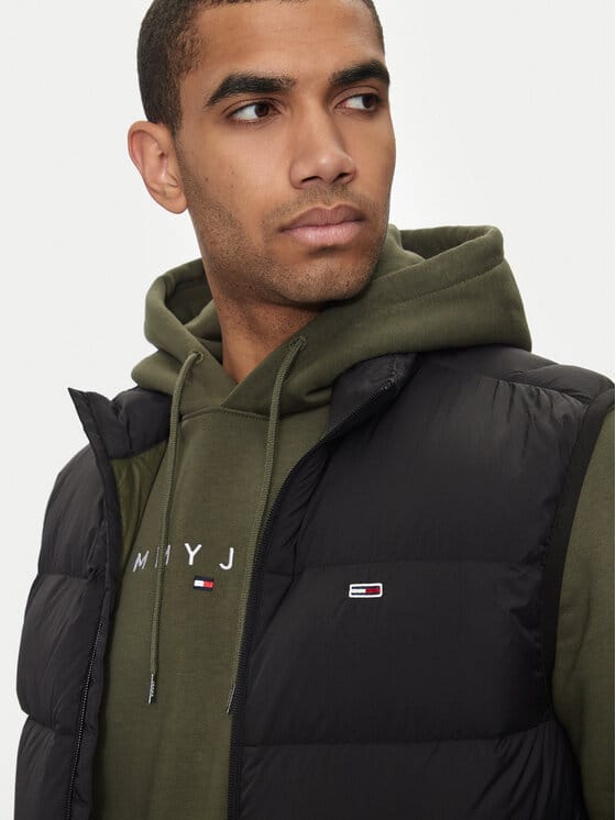 TOMMY JEANS Vestă DM0DM18896 Negru