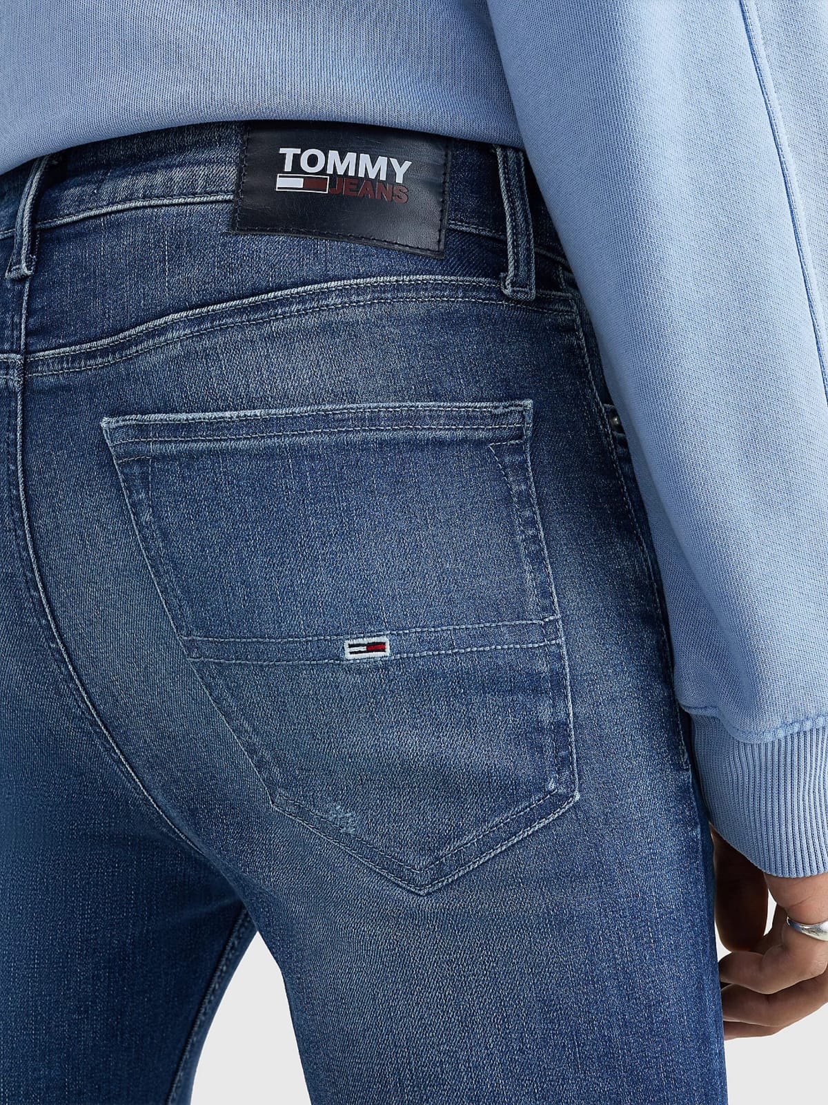 TOMMY JEANS Blugi Scanton DM0DM15593 1BJ Albastru