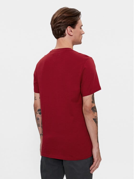 TOMMY JEANS Tricou Essential Flag - Roșu