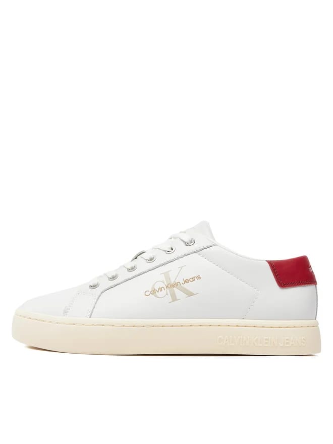 CALVIN KLEIN JEANS Sneakers Classic Cup Low Lace Up LTHYM0YM00491 Alb