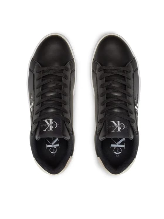 CALVIN KLEIN JEANS Sneakers Bold Platf Low Lace Lth Ml Mtl YW0YW01516 0GQ Negru