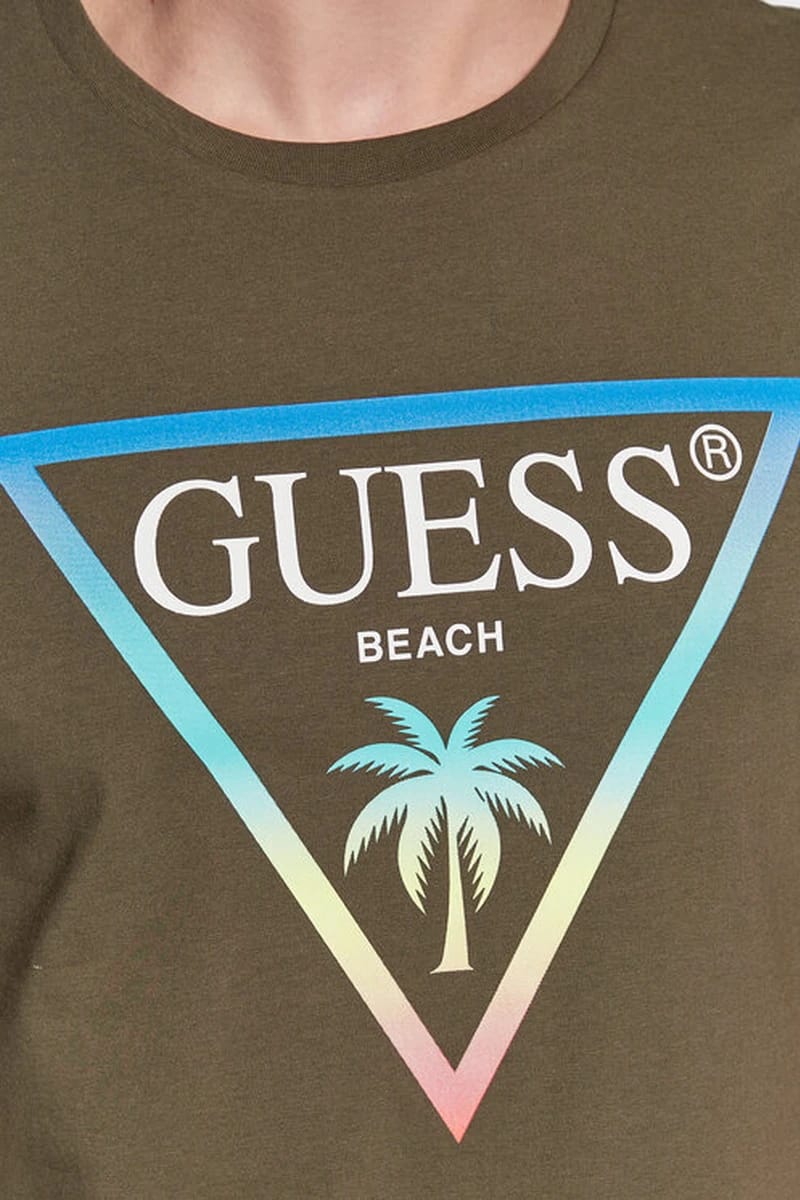 GUESS Tricou F3GI02J1314 G8F6 Verde