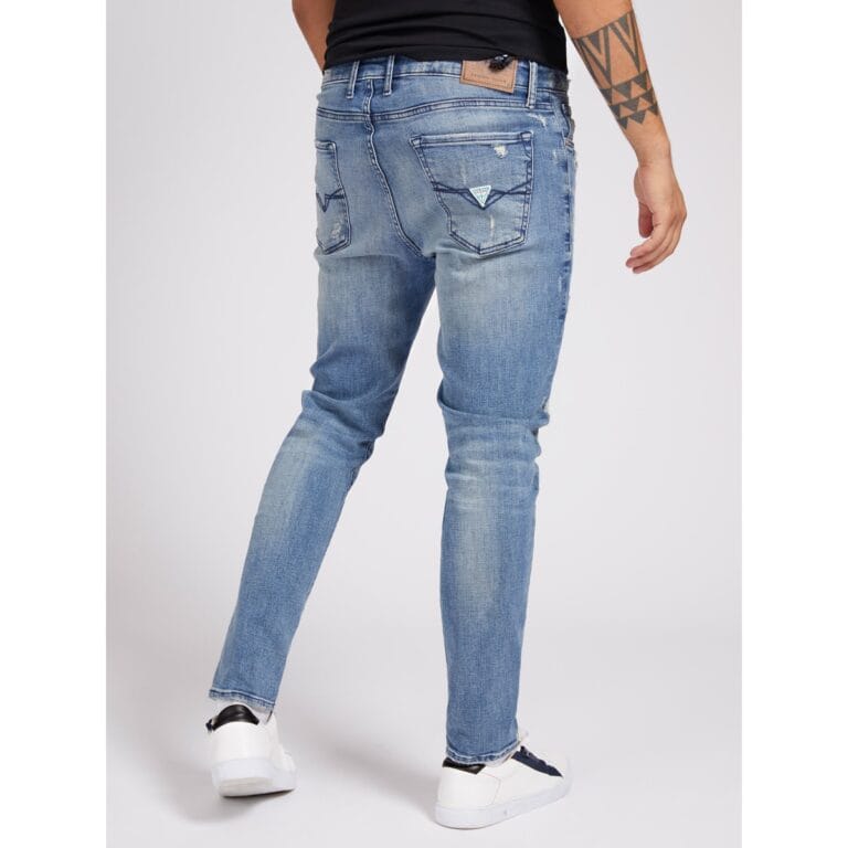 GUESS Blugi Drake M1RA37D4B72 RDND Albastru