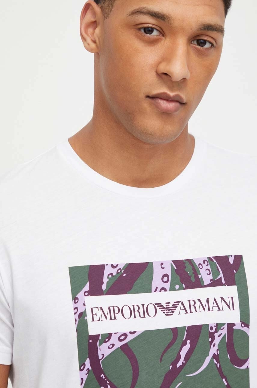 EMPORIO ARMANI Tricou 211818 4R469 Alb