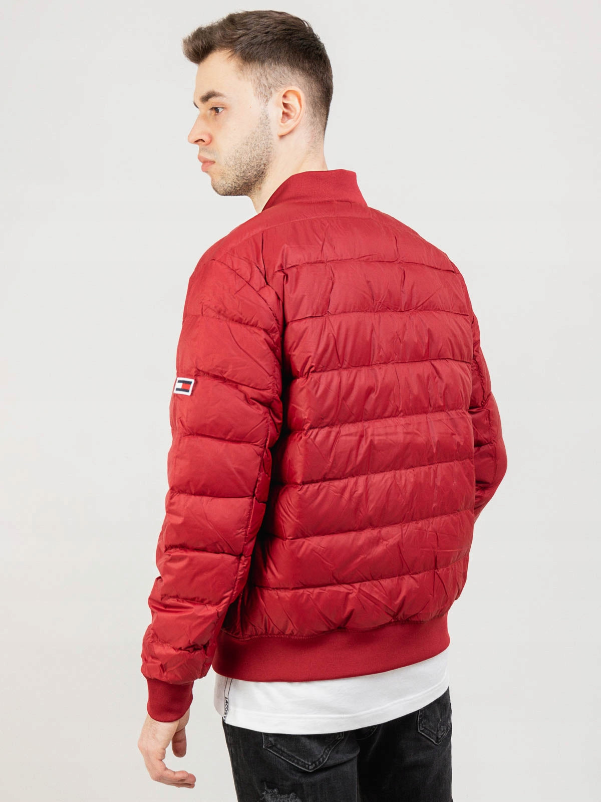 TOMMY JEANS Geacă bomber DM0DM10597 XKE Vișiniu