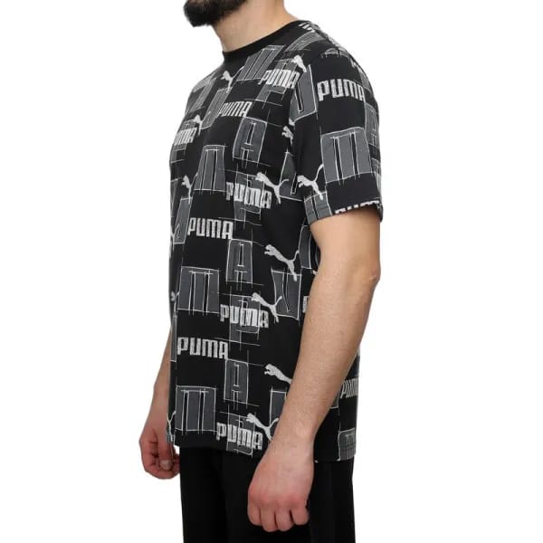 PUMA Tricou Ess+ Logo 678982 01 Negru