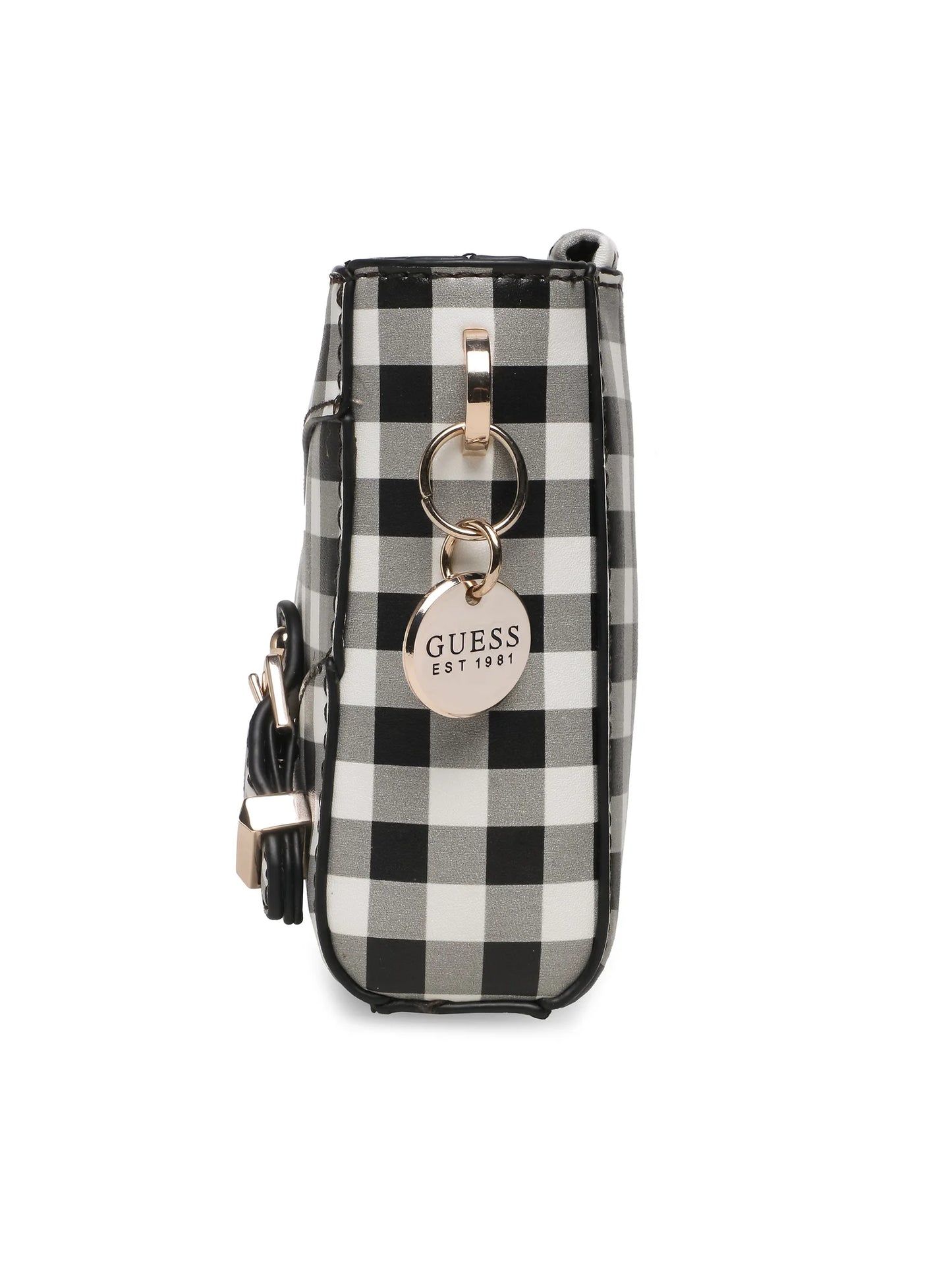 Guess Geantă Didi (VH) Mini Bags - Alb/Negru