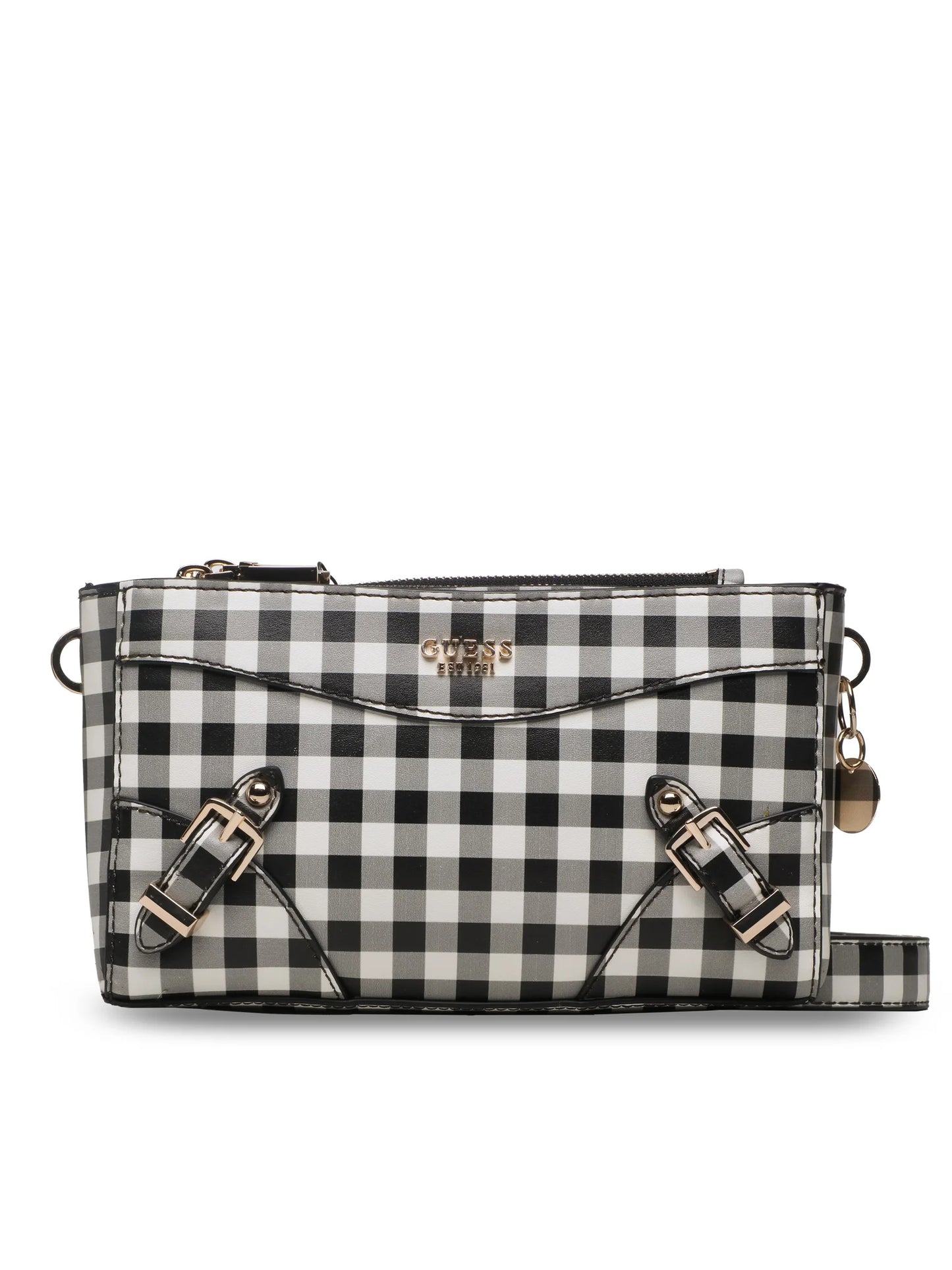 Guess Geantă Didi (VH) Mini Bags - Alb/Negru