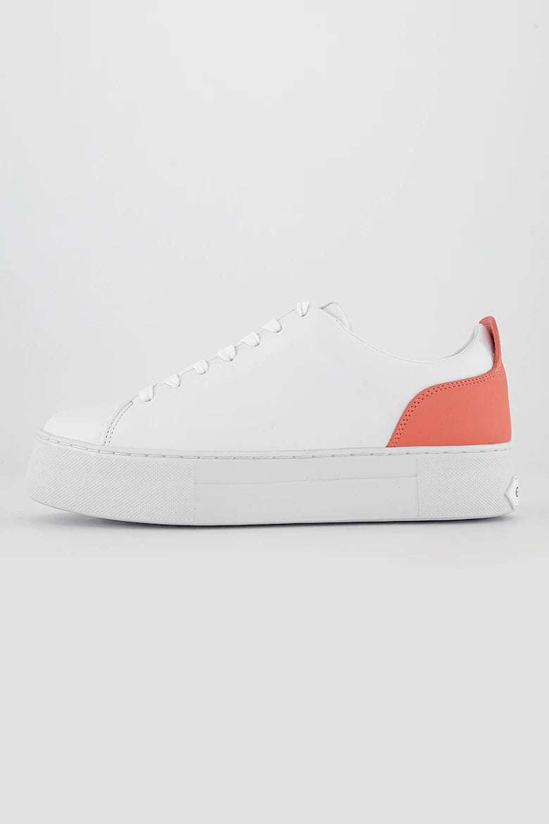 GUESS Sneakers din piele ecologică Alb