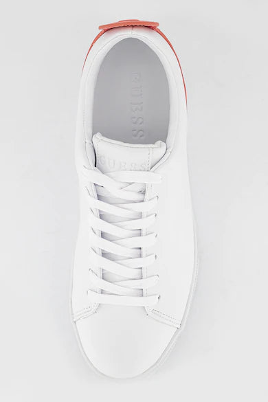GUESS Sneakers din piele ecologică Alb