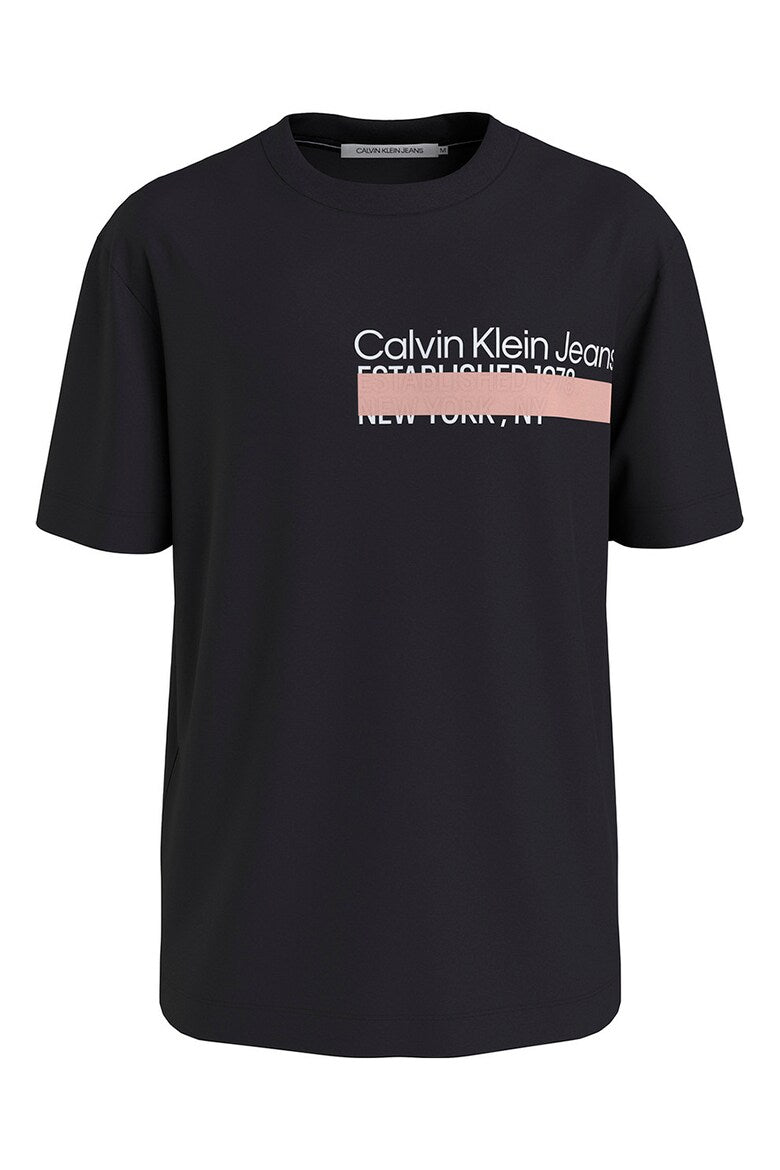 CALVIN KLEIN JEANS Tricou J30J323522 BEH - Negru