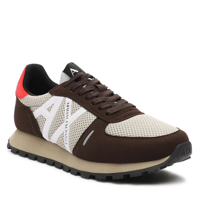 ARMANI EXCHANGE Sneakers Choco+Beige