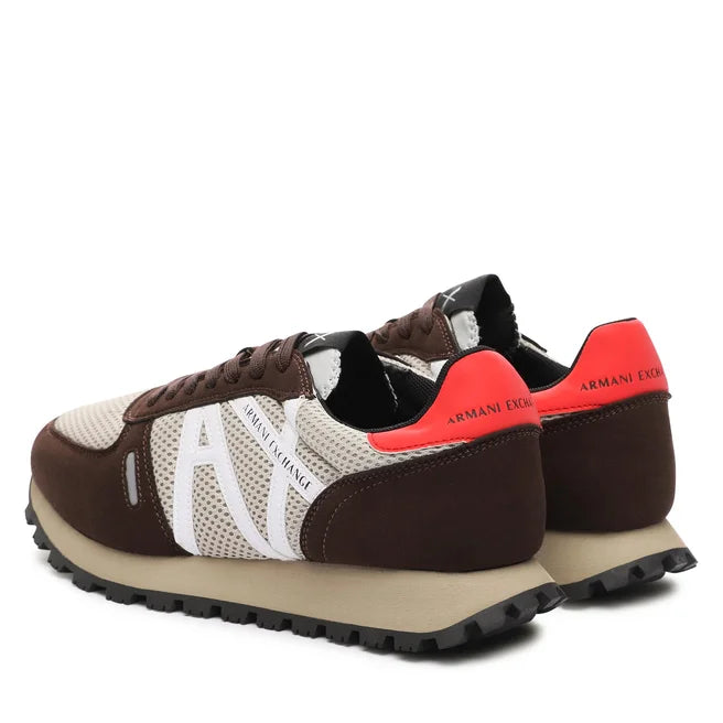 ARMANI EXCHANGE Sneakers Choco+Beige