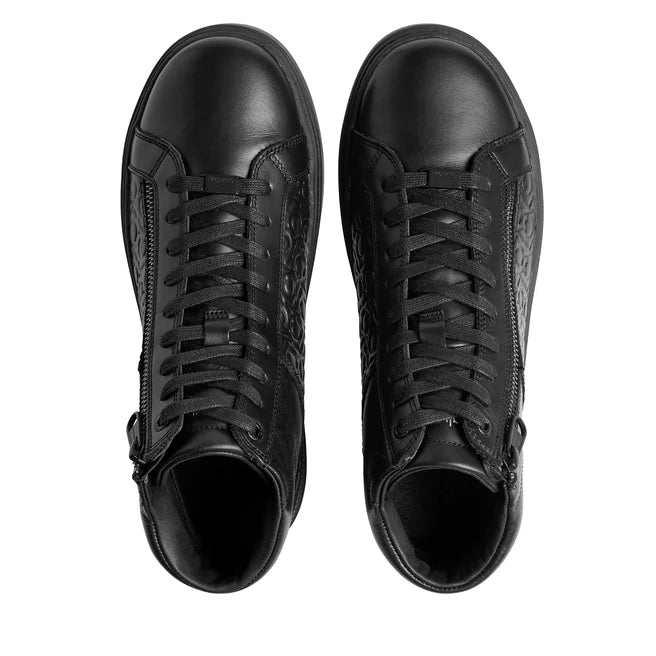 CALVIN KLEIN Sneakers High Top Lace Up W/Zip Mono