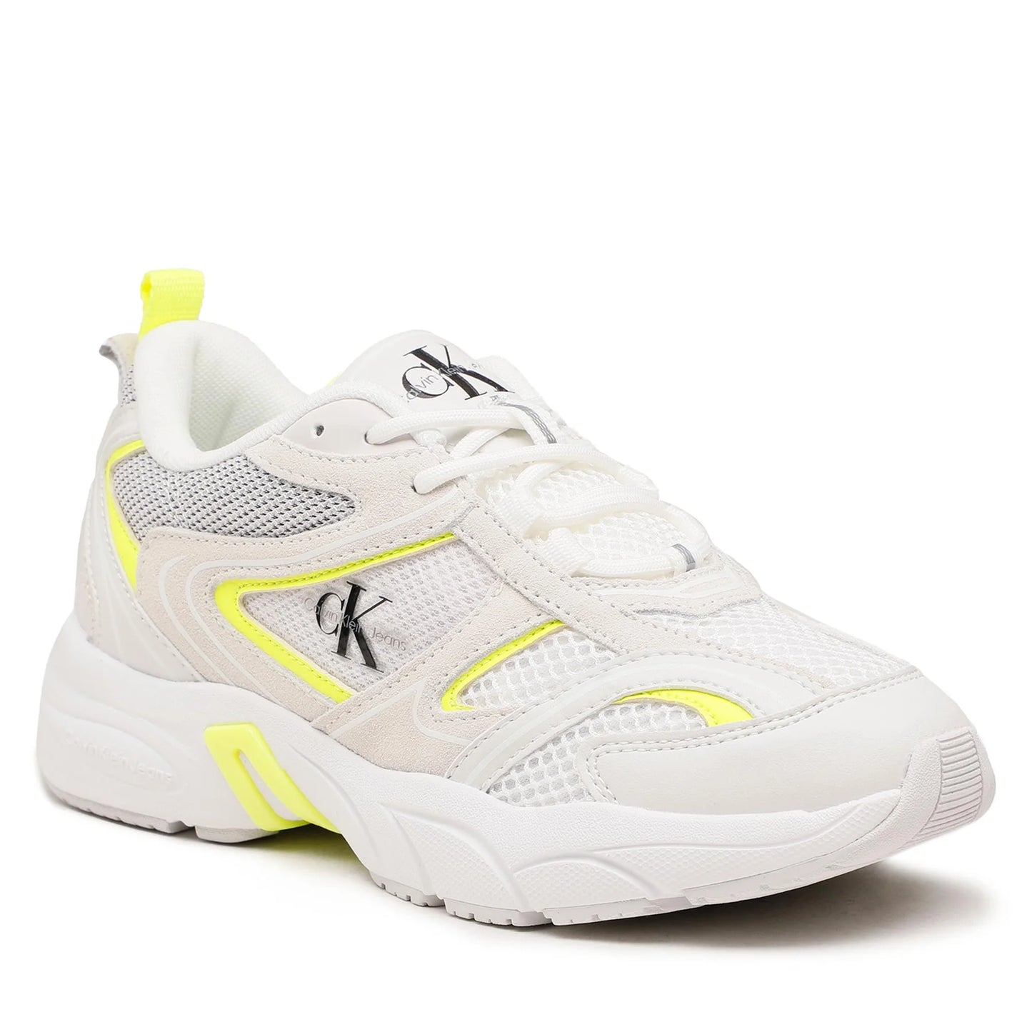 CALVIN KLEIN JEANS Sneakers Retro Tennis White/Safety Yellow