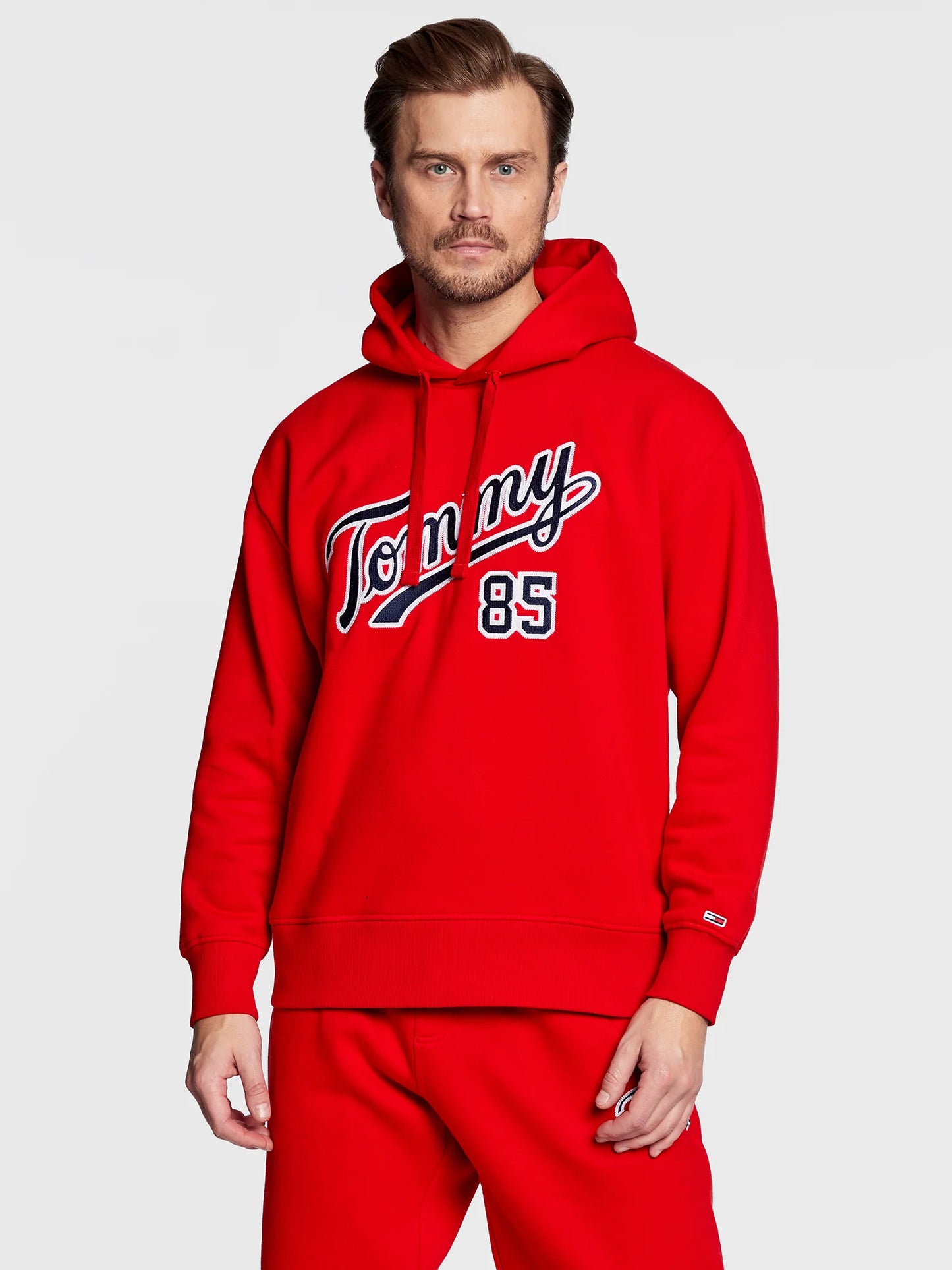 TOMMY JEANS Hanorac College DM0DM15711 Roșu
