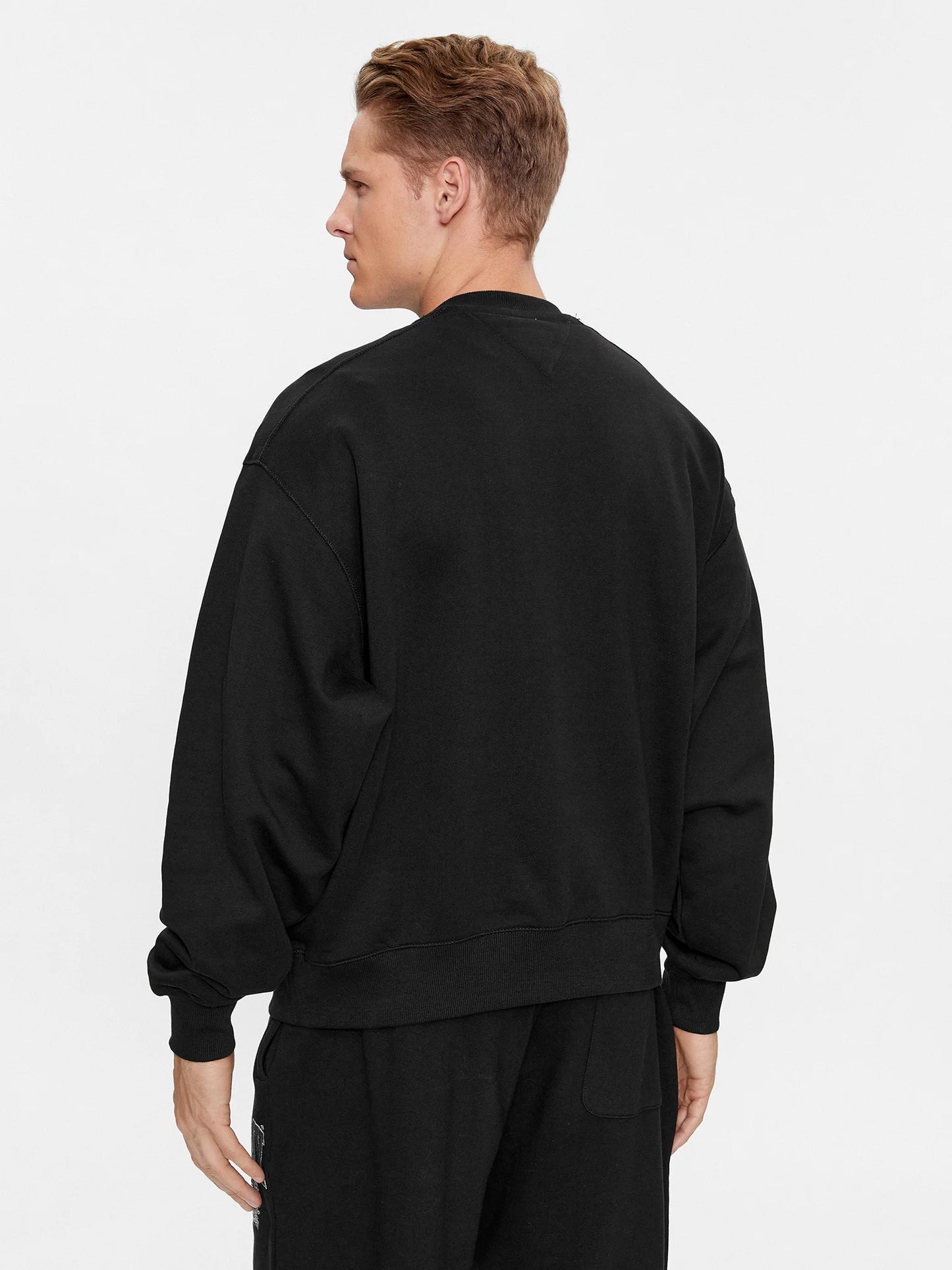 TOMMY JEANS Bluză College Graphic DM0DM16804 BDS Negru