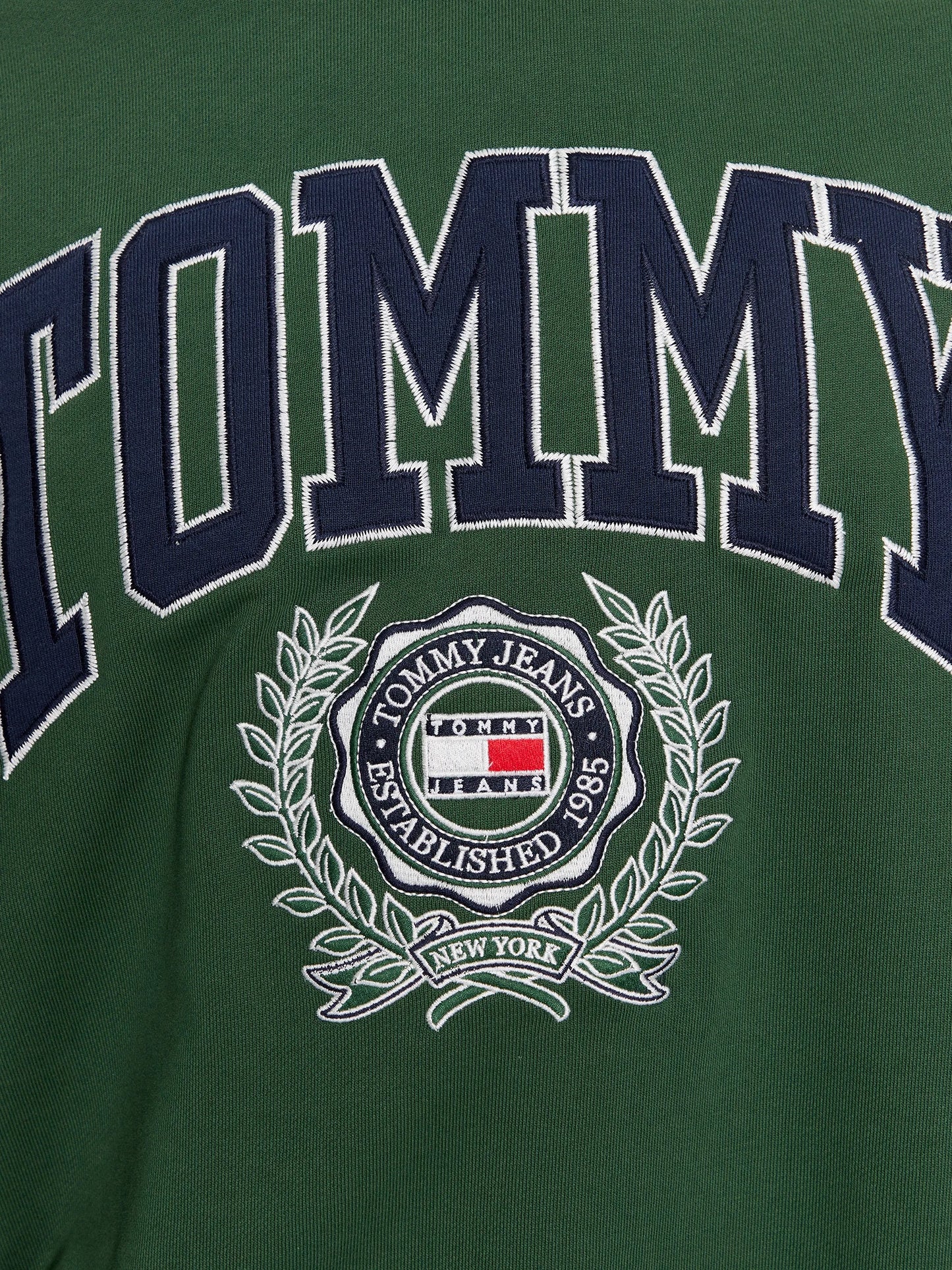 TOMMY JEANS Bluză College Graphic DM0DM16804 L2M Verde