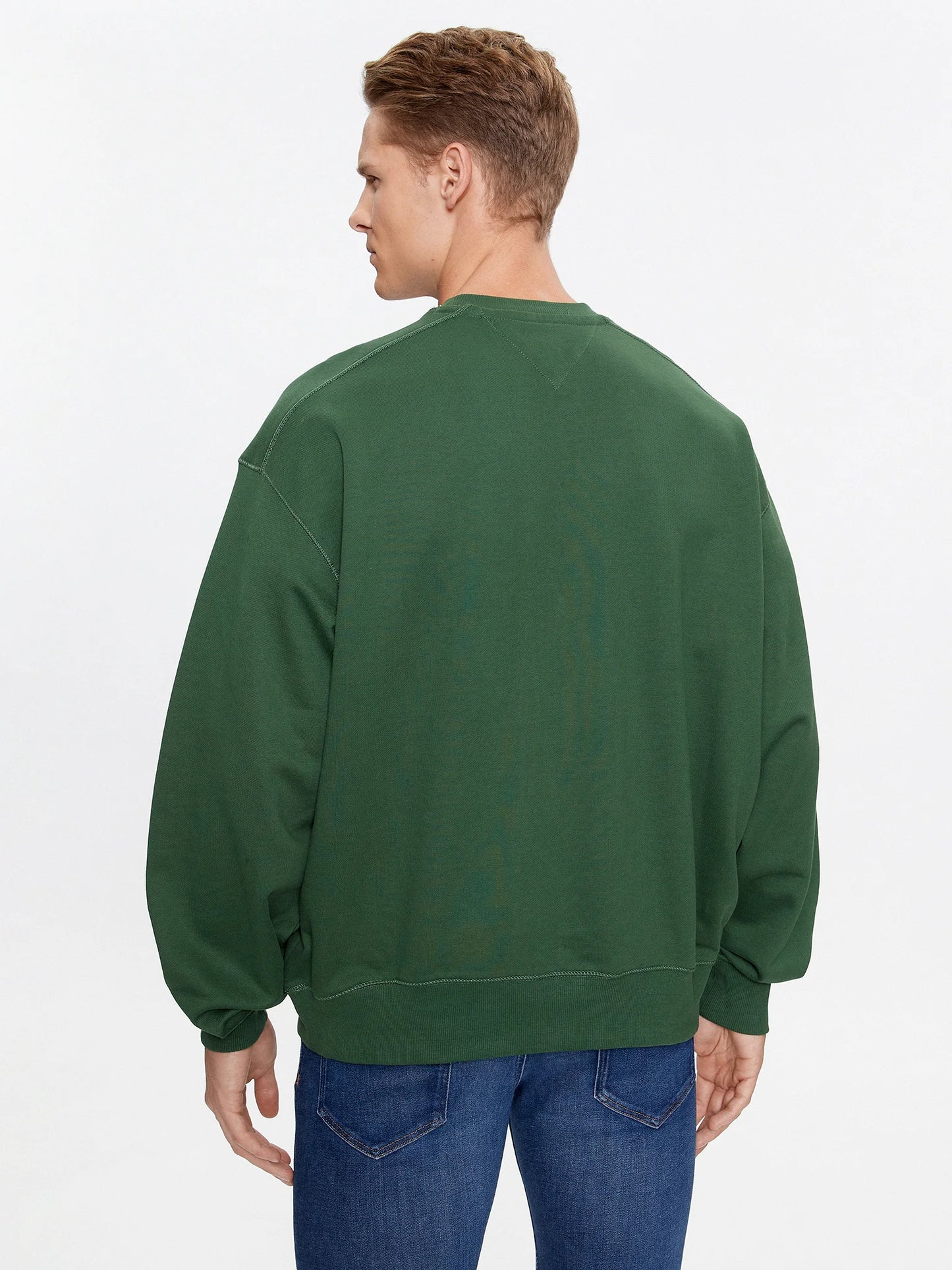 TOMMY JEANS Bluză College Graphic DM0DM16804 L2M Verde