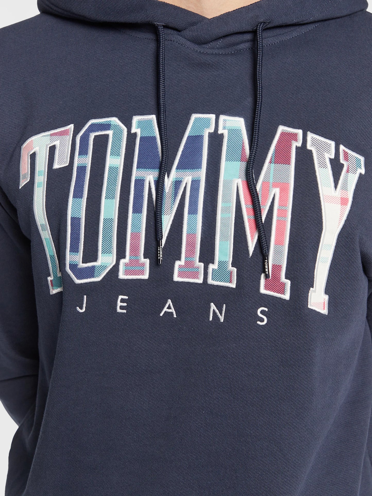 TOMMY JEANS Hanorac Tartan DM0DM15696 C87 Bleumarin
