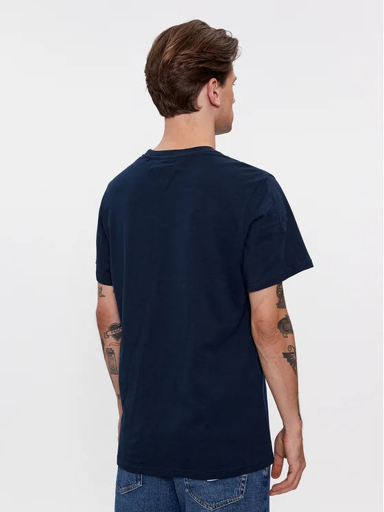 TOMMY JEANS Tricou Essential Flag - Bleumarin