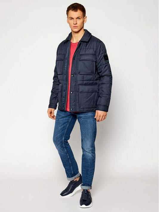 TOMMY HILFIGER Jachetă Quilted Airfield MW0MW14880 DW5 Albastru închis