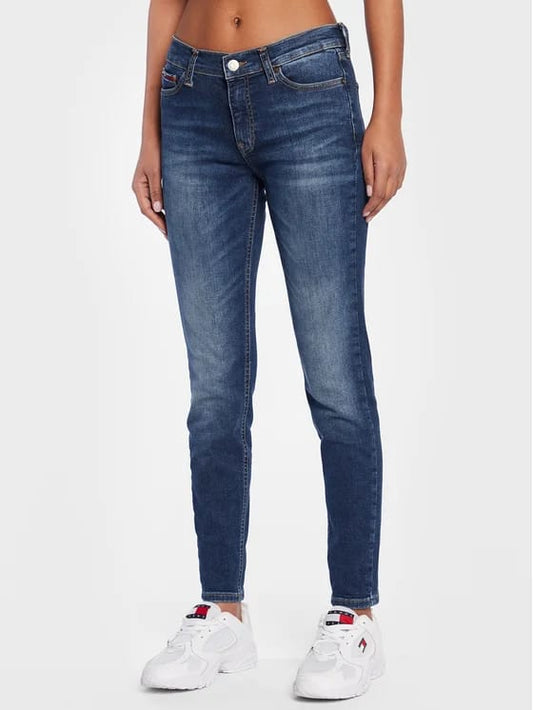 TOMMY JEANS Blugi Nora DW0DW14749 Albastru închis