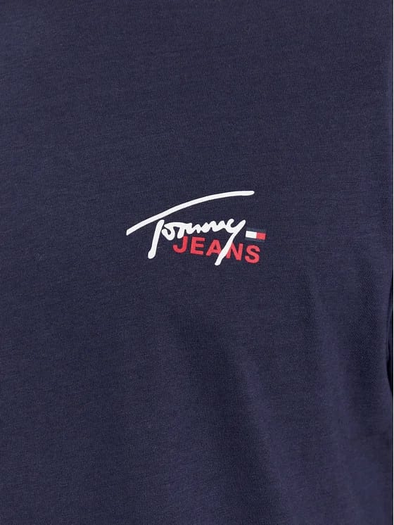 TOMMY JEANS Tricou Small Flag DM0DM17714 Bleumarin