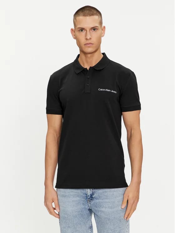 CALVIN KLEIN JEANS Tricou Polo J30J325495 Negru