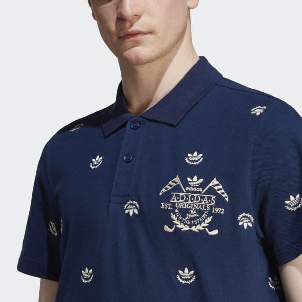 ADIDAS Tricou Polo IC5765 HTA Bleumarin