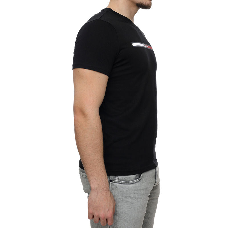 TOMMY JEANS Tricou Essential Flag Tee DM0DM13509 Negru