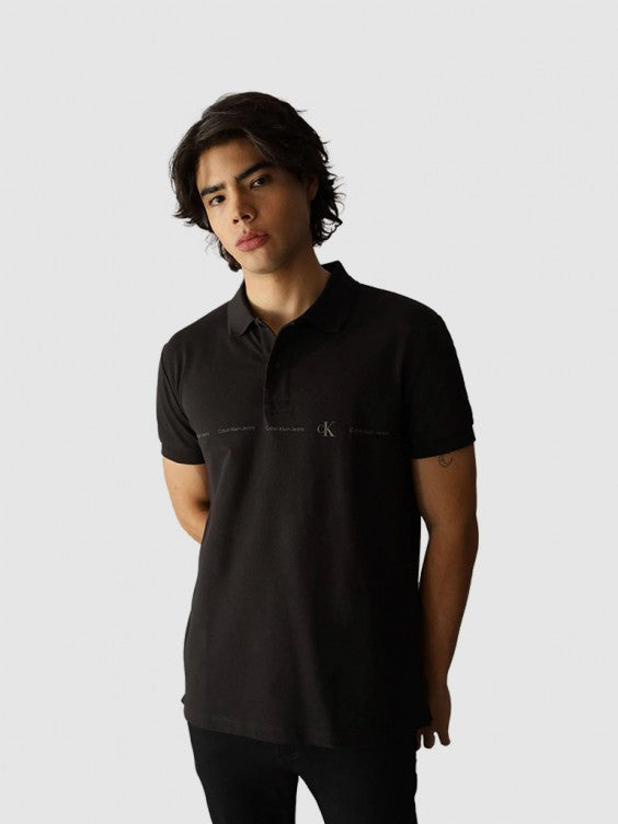 CALVIN KLEIN JEANS Tricou Polo J30J325432 Negru