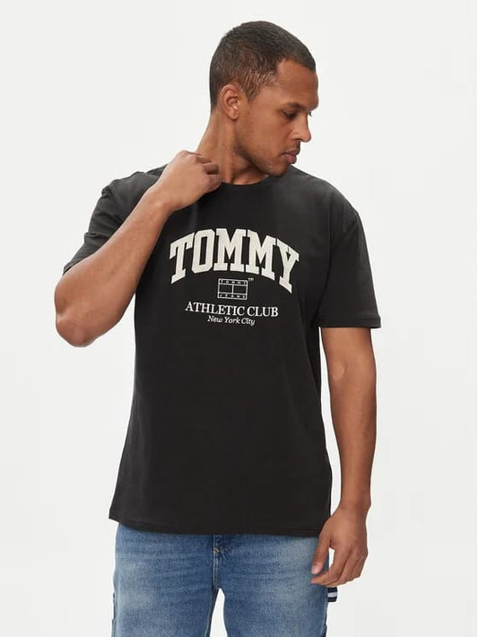 TOMMY JEANS Tricou Athletic Club DM0DM18557 Negru