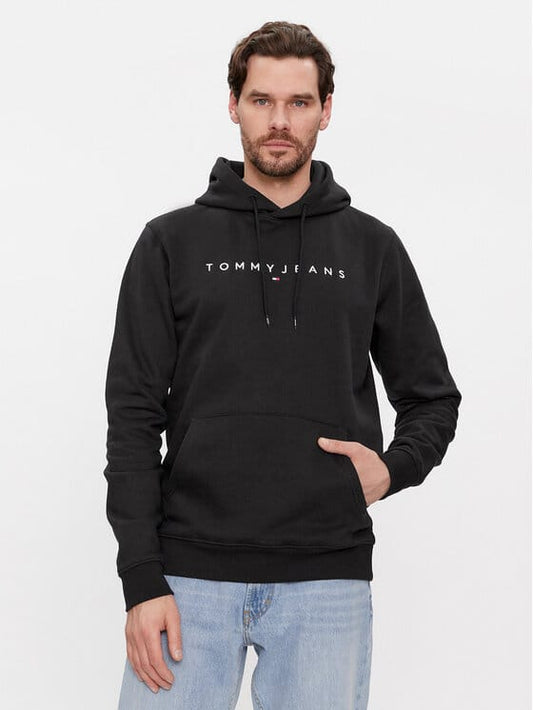 TOMMY JEANS Hanorac Linear Logo DM0DM17985 Negru