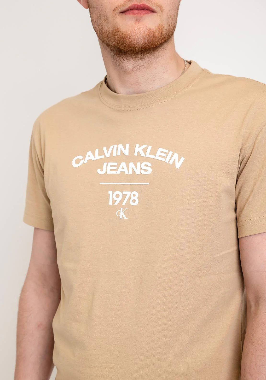 CALVIN KLEIN JEANS Tricou J30J324206 PF2 - Bej